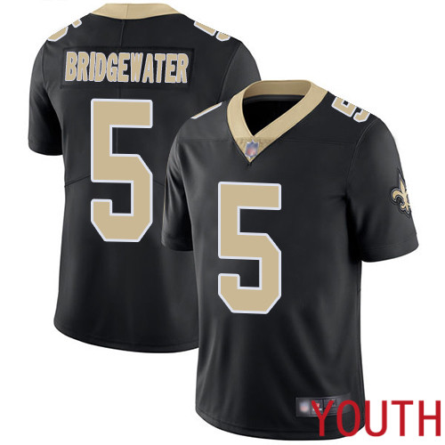 New Orleans Saints Limited Black Youth Teddy Bridgewater Home Jersey NFL Football #5 Vapor Untouchable Jersey